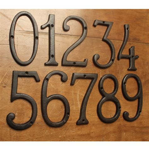 metal house numbers antique|individual metal house numbers.